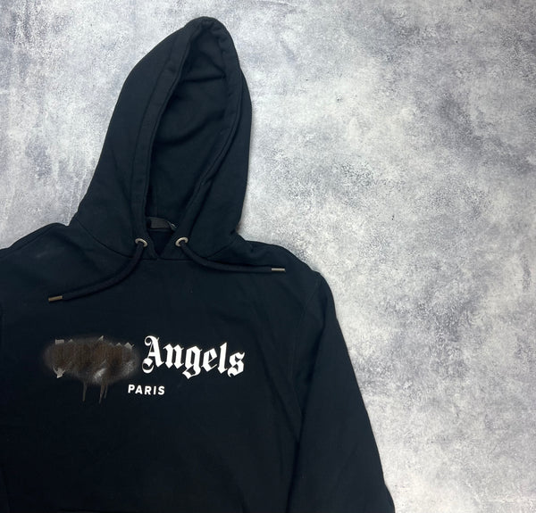 Palm angels Paris spray black hoodie