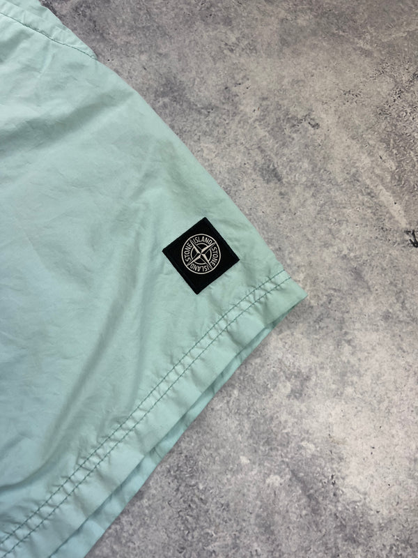 Stone island 2022 aqua blue swim shorts