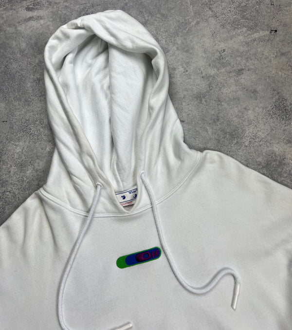 Off-white leaf white hoodie