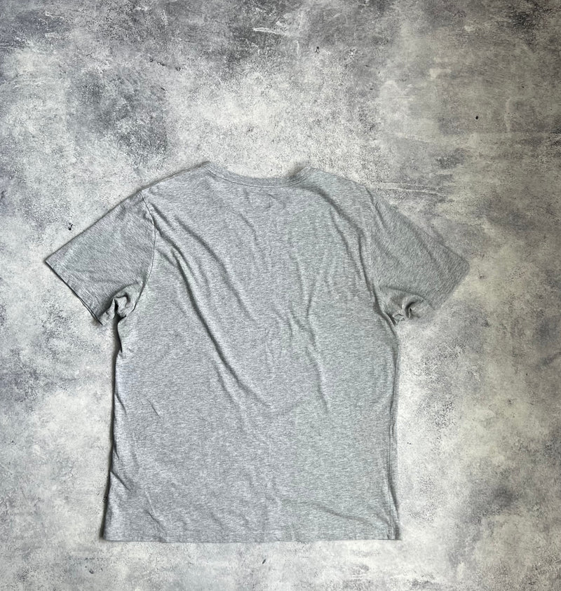 CP company grey block logo tee