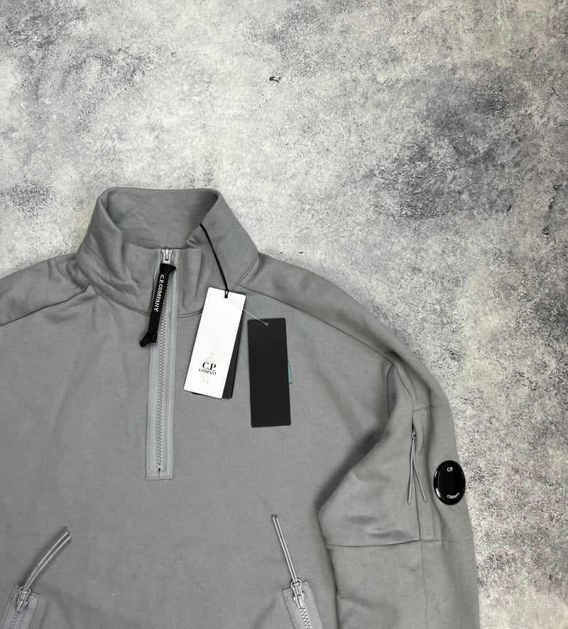 CP company shadow grey 1/4 zip jumper