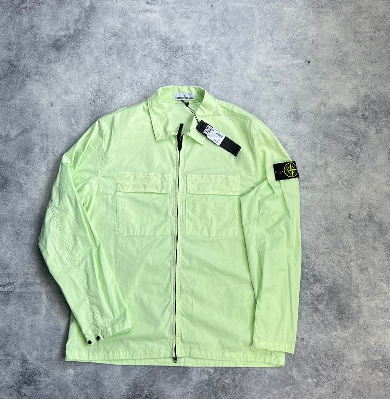 Stone island 2023 green overshirt