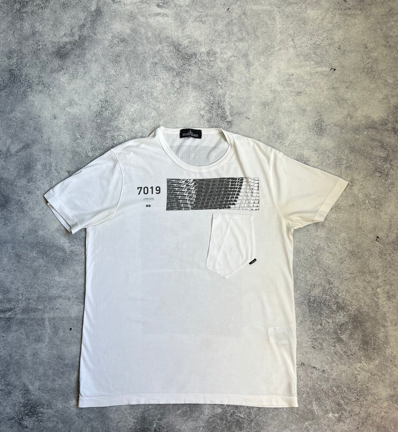 Stone island SS19 shadow project back print pocket tee