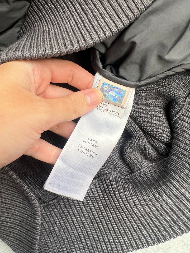 Canada goose grey hybridge knit jacket