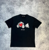 Palm angels black bear in love tee