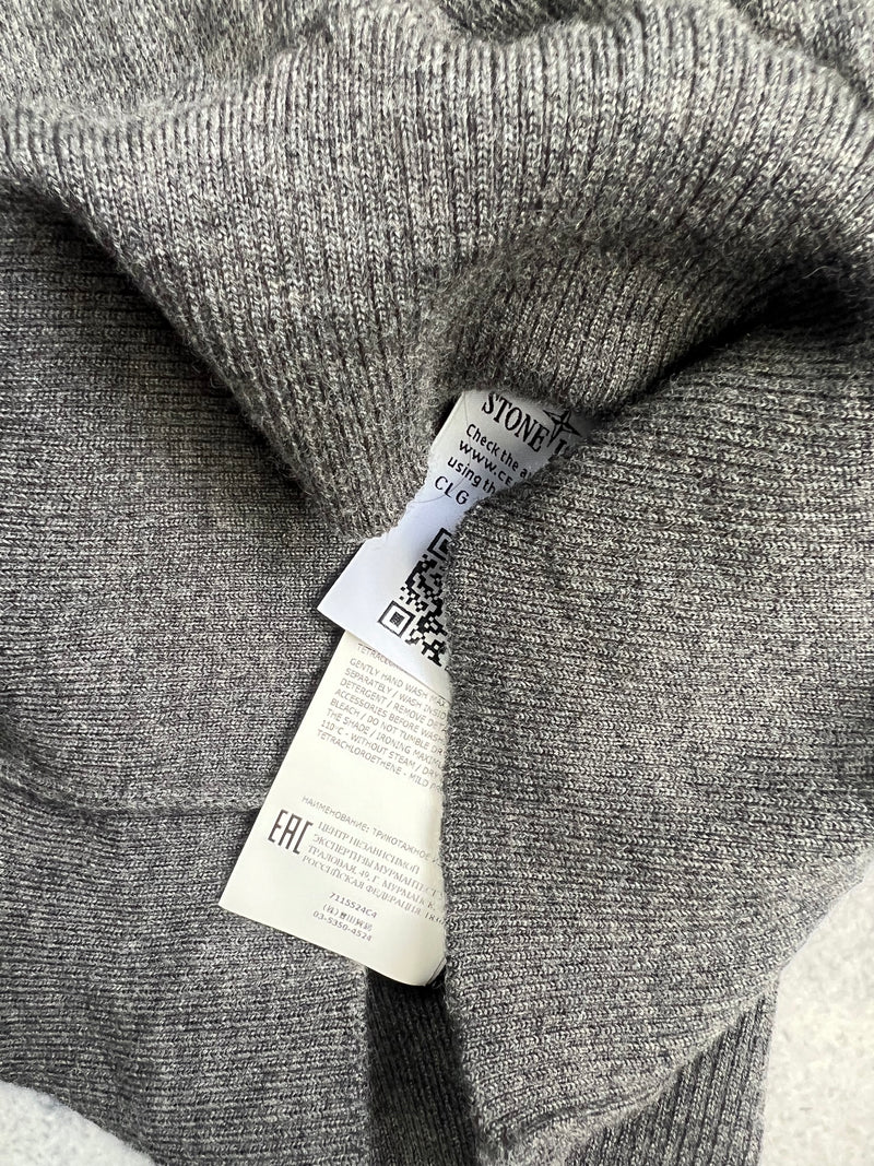 Stone island 2019 charcoal grey wool jumper