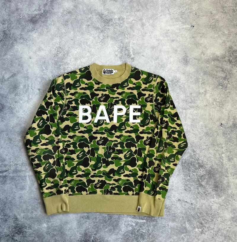 Bape ABC green camo jumper