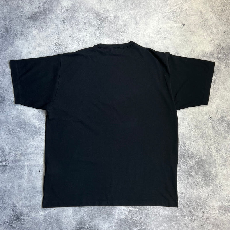 Stone island x supreme 2020 black embroidered tee