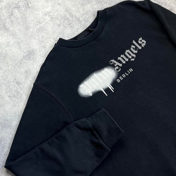 Palm angels black Berlin spray jumper