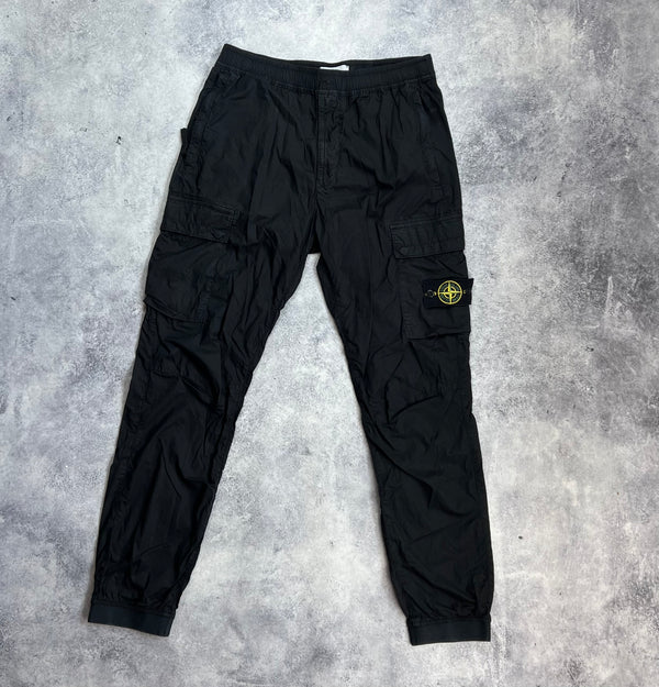 Stone island 2022 black cargo trousers