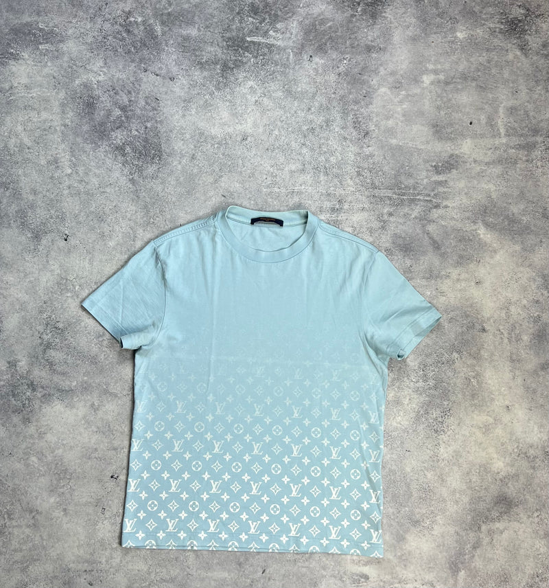 Louis Vuitton baby blue Gradient tee