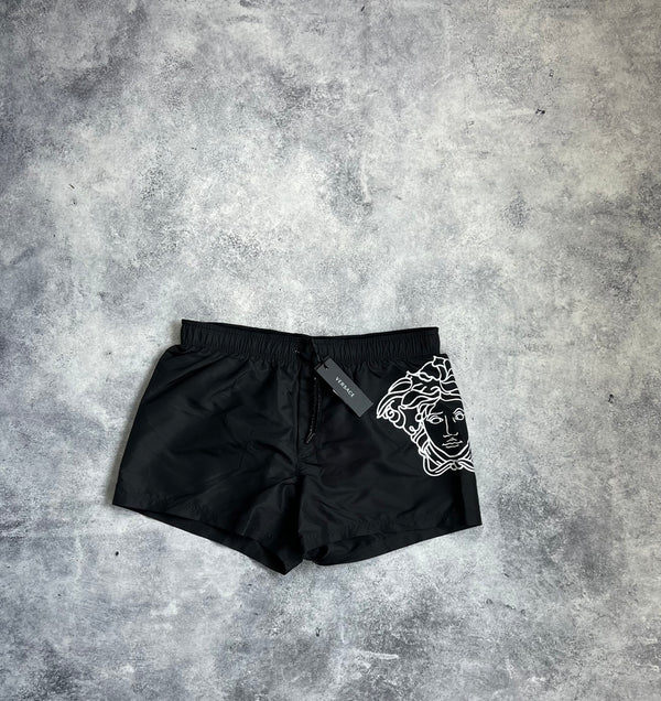 Versace black Medusa swim shorts