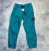 Stone island SS23 teal blue nylon cargo trousers