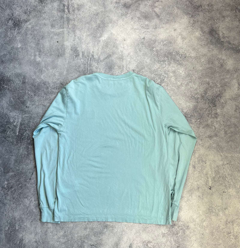 Stone island SS22 aqua blue L/S tee