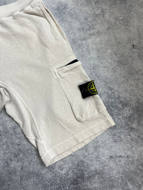 Stone island 2018 cream cotton shorts