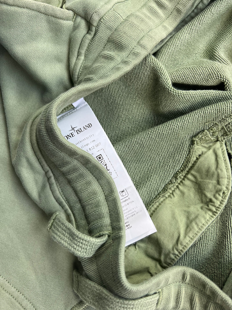 Stone island khaki cotton shorts