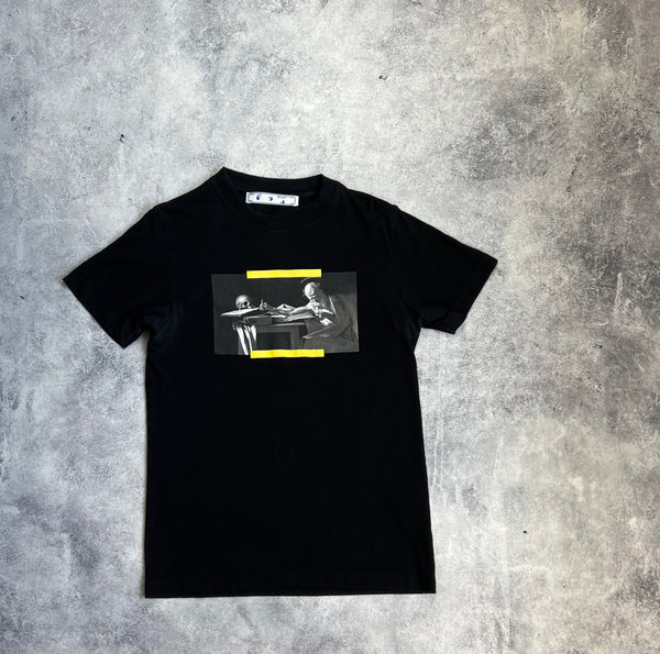 Off-white Caravaggio painting black tee