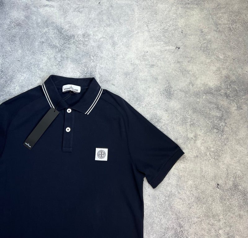 Stone island SS18 navy polo shirt