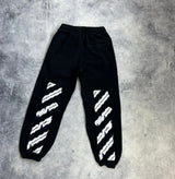 Off-white airport tape black joggers