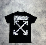 Off-white airport tape black tee