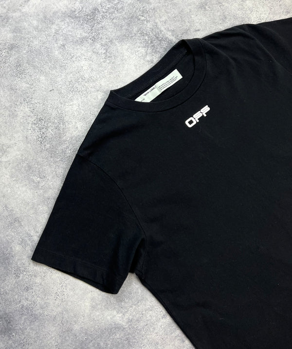 Off-white airport tape black tee